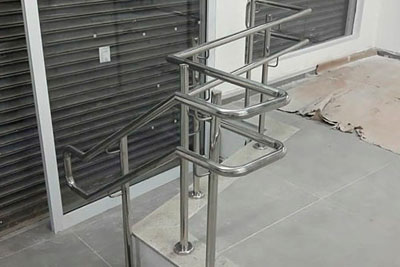 Corrimão Aço Inox para Rampas